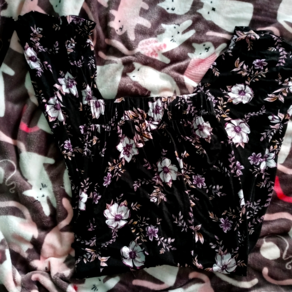 Flower Flare Pants